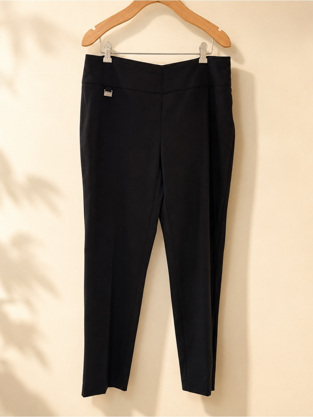 Lisette Montréal Black Pull-On Slim Ankle Pants Size 12